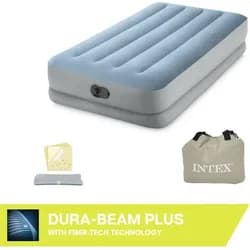 Intex 64157, Einzelmatratze, Rechteck, Innen & Außen, Integrierte Luftpumpe - Hellblau