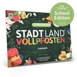 Denkriesen Spiel, Stadt Land Vollpfosten School Edition - Freistunde. - deutsch