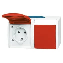 Busch-Jaeger Schuko-Steckdose 2f. 20/2 EW/DVN-53