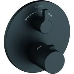 Kludi Nova Fonte Wannenthermostat 208103915 Unterputz Thermostat, mattschwarz