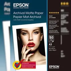 Epson Archival Matte Paper, DIN A3, 189 g/m2, 50 Blatt