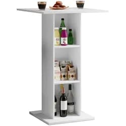 Bartisch Standos Weiß mit Staurraum