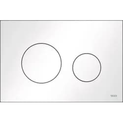 TECEloop WC-Betätigungsplatte Kunststoff für Zweimengentechnik weiß
