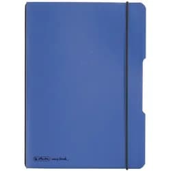 herlitz Notizbuch DIN A5 Kariert Kunstoff Hellblau Nicht perforiert 80 Seiten