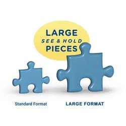 Ravensburger Verlag GmbH Puzzle Erwachsenenpuzzle 500 Large Pieces - Die Oase am Strand, Puzzleteile bunt