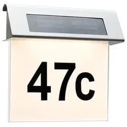 LED-Außenleuchte Solar House Number max. 0,2 Watt