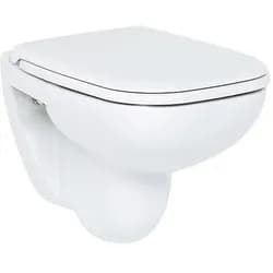Wand-WC Duravit D-Code Compact 480 mm, Tiefspüler, Weiß