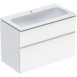 Geberit Möbel-Waschtischset iCon 90x63x48cm, we., we. hochgl., Gr. we. ma
