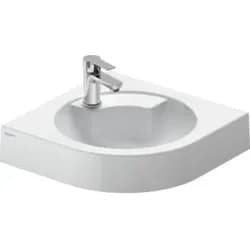 Duravit Eck-Handwaschbecken Architec 63,5x54cm, m HL li u. HLB, o. ÜL, weiß