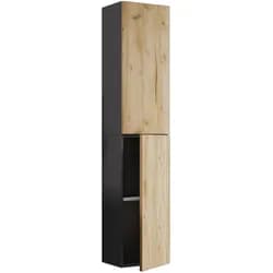 VCM Hochschrank Lendas Anthrazit/Honig-Eiche