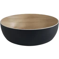 APS Frida Schale Holzoptik/schwarz, Inhalt: 4,70 Liter, Höhe: 95 mm, ø: 300 mm