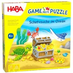 Haba Puzzle HABA 2011723001 - Game Meets Puzzle, Schatzsuche im Ozean?, Würfels..., Puzzleteile