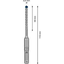 Bosch Expert SDS plus-7X Hammerbohrer 5,5 x 50 x 115 mm - 2608900065