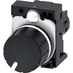 Potentiometer compact 22mm round plastic black