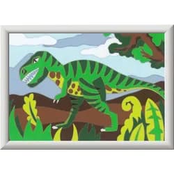 Ravensburger Malen nach Zahlen Hungriger Dinosaurier bunt