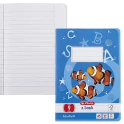 herlitz Schulheft x.book Lineatur 9 liniert DIN A5