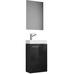 Gästebad Slito 3-tlg. ca. 41 cm Schwarz