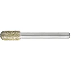 PFERD TOOLS Diamant-Schleifstift Walzenrund Ø10,0mm Schaft-Ø6 mm D357 (grob) zum Schleifen von GFK/CFK