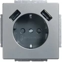 Busch-Jaeger SCHUKO-2x USB Steckdose 20 EUCB2USB-866