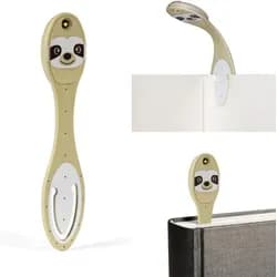 bookchair Vertrieb Lesezeichen Flexilight Leselicht Faultier – 2-in-1 LED-Leselicht & Lesezeichen