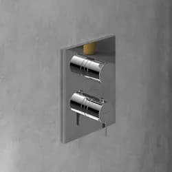 V&B Fertigmontageset Conum UP-Thermostat m 2-W-Mengenreg., Wd., chr