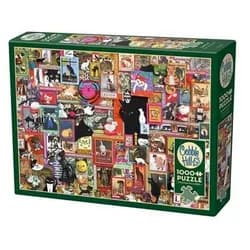 BrainBox Puzzle Katzen Collage 1000 Teile, 1000 Puzzleteile