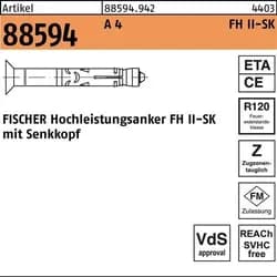 fischer Hochleistungsanker FH II 12/15 SK A4
