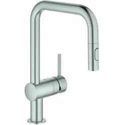 Minta Kitchen faucet with pull-out U-spout Supersteel