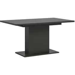 Ebuy24 Motion Esstisch Säulenfuß 90x150/190cm inkl. 1 Einlegeplatte grau.