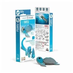 Eugy Puzzle 3D Bastelset Schildkröte, Puzzleteile