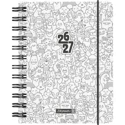 Baier & Schneider Schülerkalender Schülerkalender 2026/2027 "ZENart", A6, Kunststoff