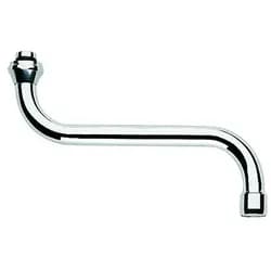 Grohe S-Auslauf chrom, Ausladung 200 mm, schwenkbar