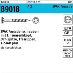 SPAX® Fassadenschrauben A2 T20 4,5x70 100 St.