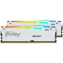 KINGSTON FURY Beast RGB weiß DIMM Kit 32GB, DDR5-6000, CL30-36-36, on-die ECC