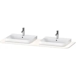 Duravit Konsole „Happy D.2 Plus“, links und rechts in Weiß Hochglanz