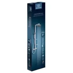 Ideal Standard Alu+ Duschsystem BD583SI mit Ceratherm Thermostat, 2 Ablagen, Silver