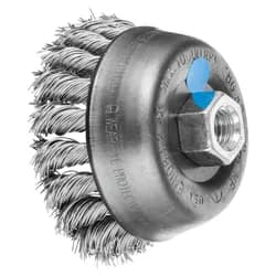PFERD TOOLS Topfbürste gezopft TBG Ø 80mm M14 Edelstahl-Draht-Ø 0,50mm Winkelschleifer