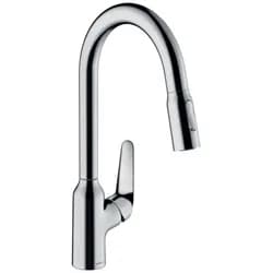 hansgrohe Focus M42 Einhebel-Küchenmischer 220, Ausziehbrause, 2jet, Chrom