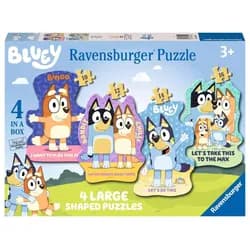 Ravensburger Puzzle Ravensburger Kinderpuzzle 03132 - Bluey: Auf geht's! - 4..., Puzzleteile