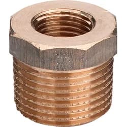 Rotguss-Reduzierstück 3241 1x1/2" DVGW, mit Mehrkant