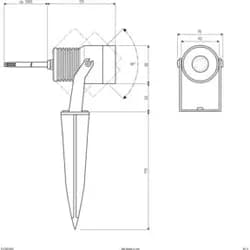 EVN Lichttechnik Gartenspot PLC651002