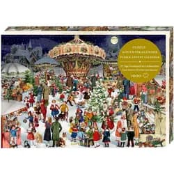 Puzzle-Adventskalender - Nostalgischer Weihnachtsmarkt