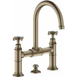 hansgrohe Zwei-Griff-Waschtischarmatur 220 Axor Montreux A 175mm, m Kreuz, ZugstAblGar, b ni.