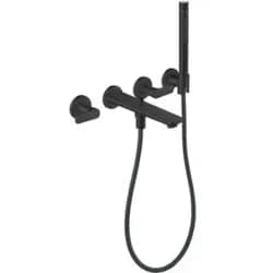 AXOR 49481670 3-Loch Fertigset Wannemisch.Wand UP - Schwarz