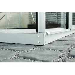 Vitavia Stahlfundament für Gewächshaus Ida 5200-Alu-blank eloxiert