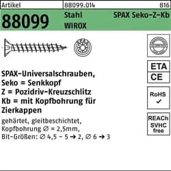 SPAX® Universalschrauben Z2 4,5x55 500 St.