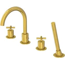 Steinberg 4-Loch Wanne/ Brause-Standarmatur, brushed gold, 250 2400 BG 250 2400 BG