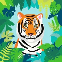 Ravensburger CreArt, Malen nach Zahlen Adults Trend - Wilder Tiger