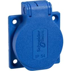 Schneider Electric PKS51B, CEE 7/3, 2P+E, Blau, IP54, 250 V, 16 A - Blau