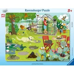 Ravensburger Rahmenpuzzle Unser Garten, Puzzleteile bunt
